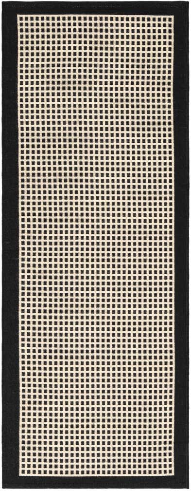 2' x 5' Easy-Clean Border Indoor / Outdoor Runner Rug