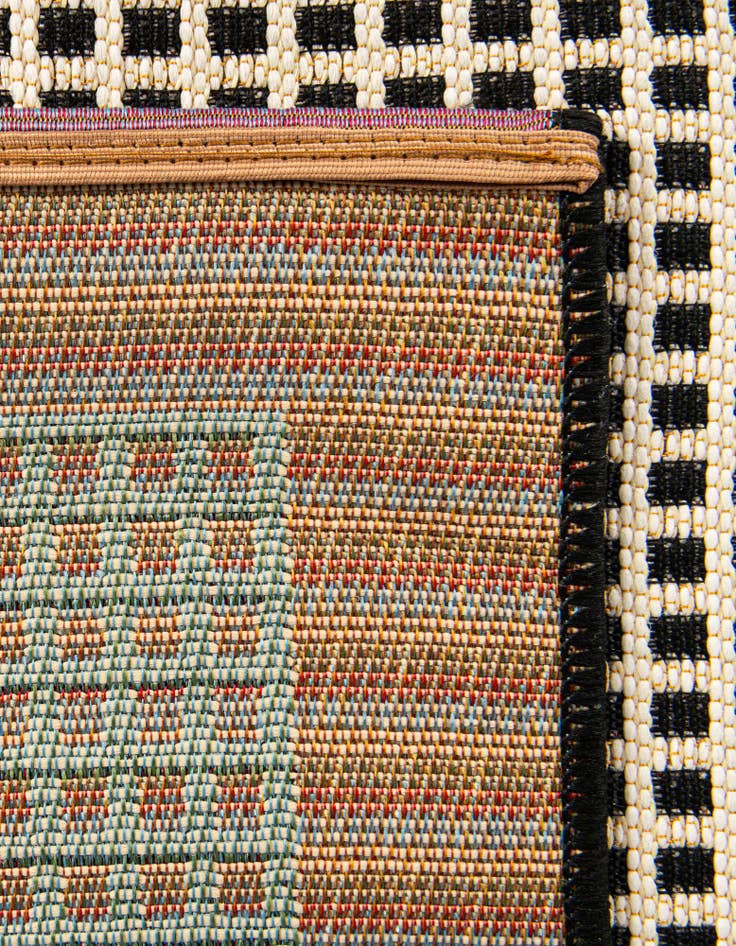 Detail image of 2' x 5' Easy-Clean Border Indoor / Outdoor Runner Rug