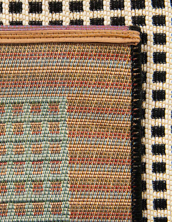 2' x 5' Easy-Clean Border Indoor / Outdoor Runner Rug