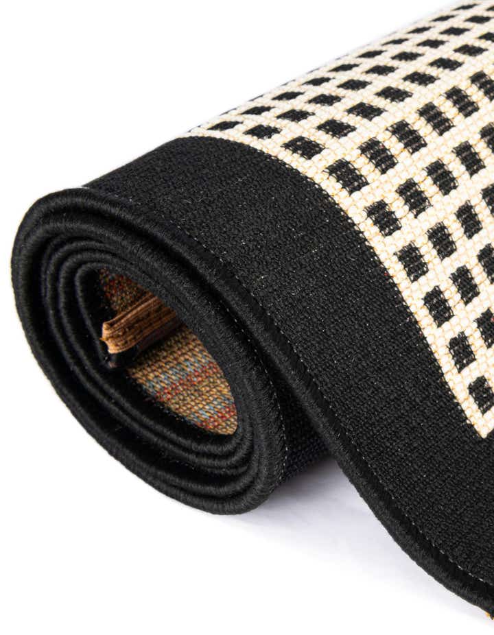 2' x 5' Easy-Clean Border Indoor / Outdoor Runner Rug