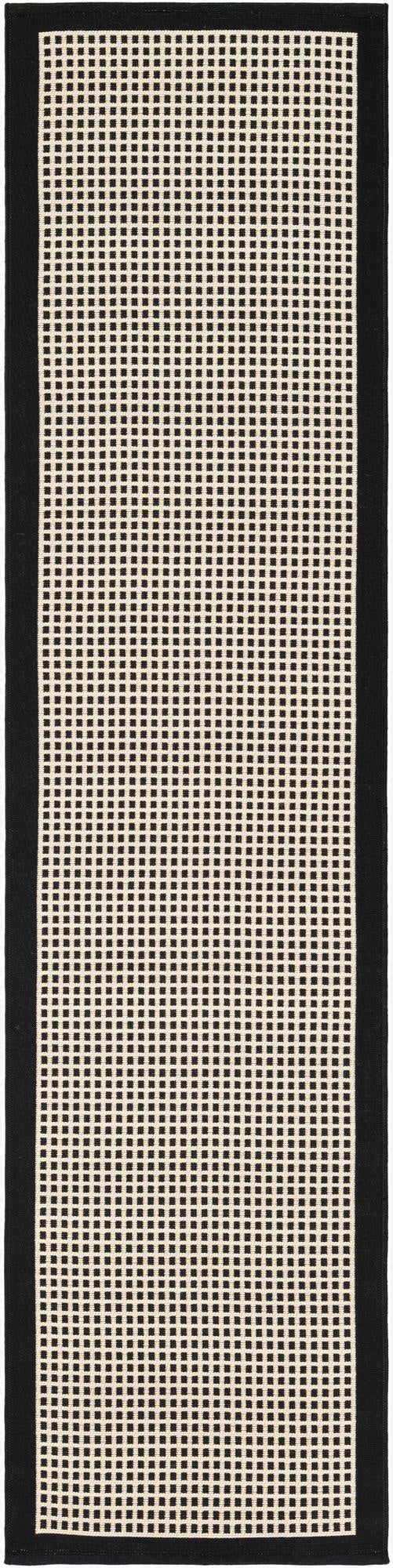 2' x 8'  Washable Border Indoor / Outdoor Runner Rug