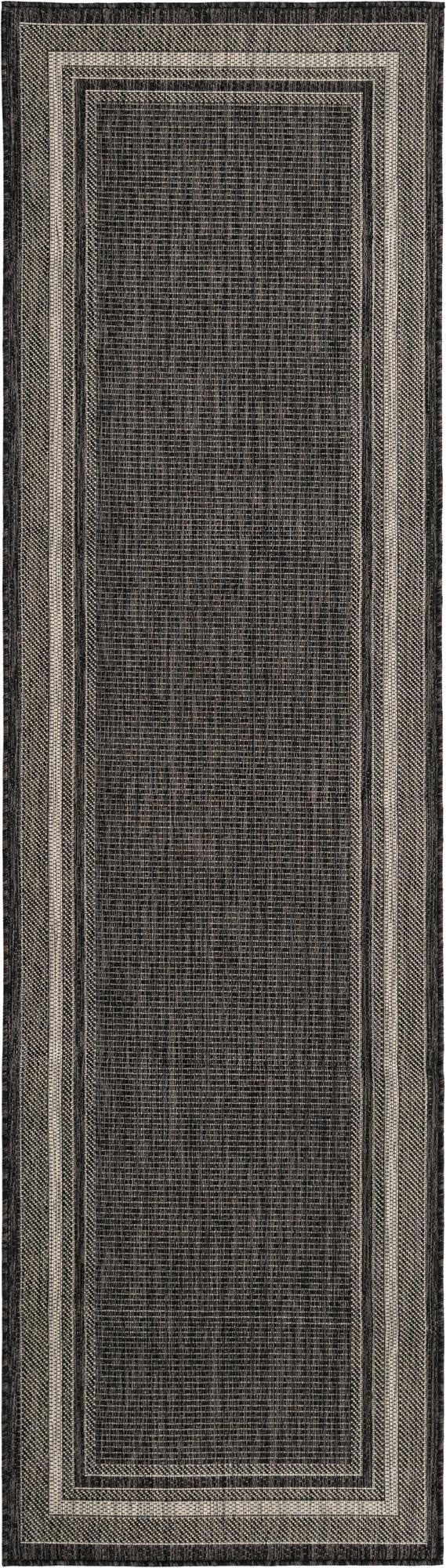 2' 6 x 9'  Washable Border Indoor / Outdoor Runner Rug
