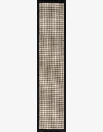 2' 7 x 12' Easy-Clean Border Indoor / Outdoor Runner Rug