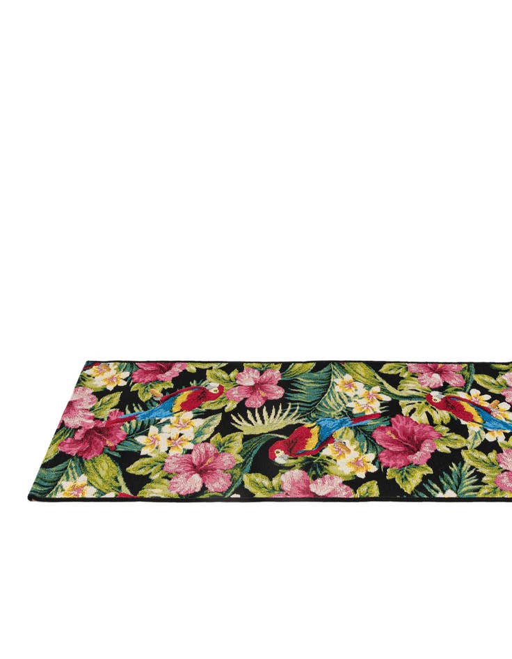 Detail image of 2' x 5' 9 Washable Botanical Indoor / Outdoor Runner Rug