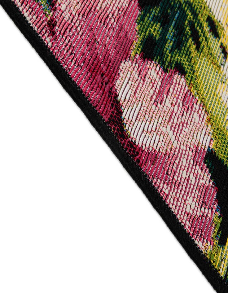 Detail image of 2' x 5' 9 Washable Botanical Indoor / Outdoor Runner Rug