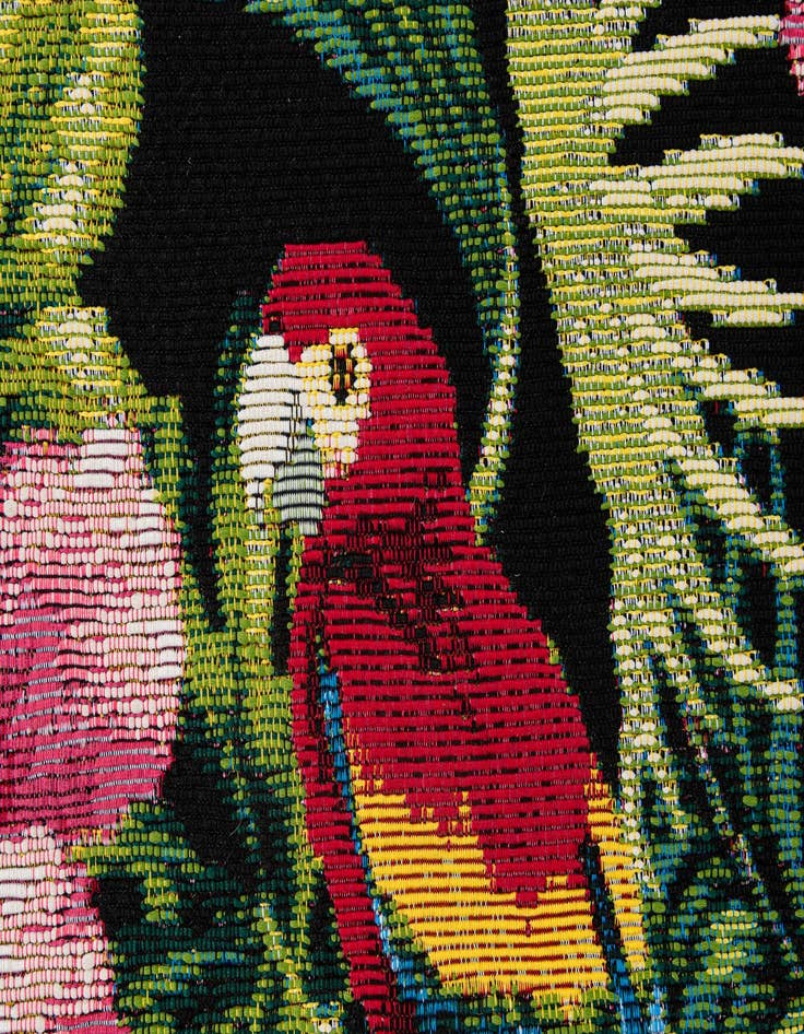 Detail image of 2' x 5' 9 Washable Botanical Indoor / Outdoor Runner Rug