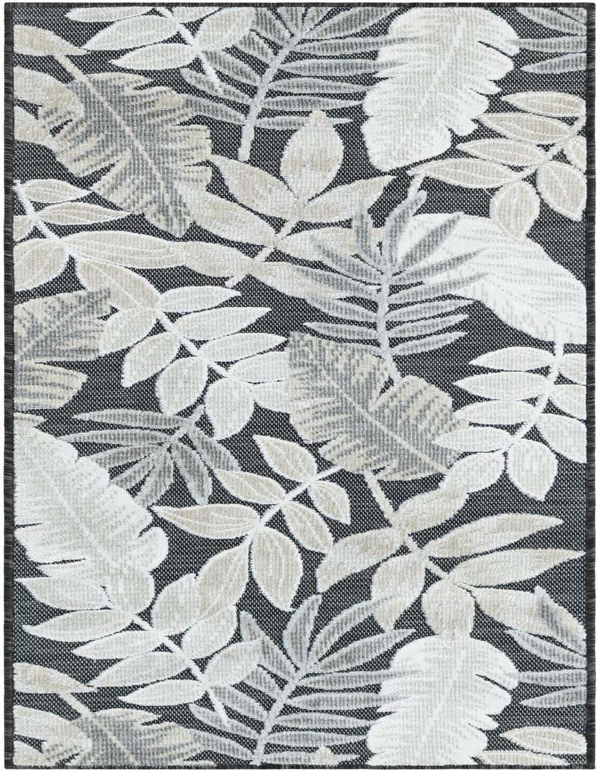 2' 2 x 5' 3 Easy-Clean Botanical Indoor / Outdoor Runner Rug
