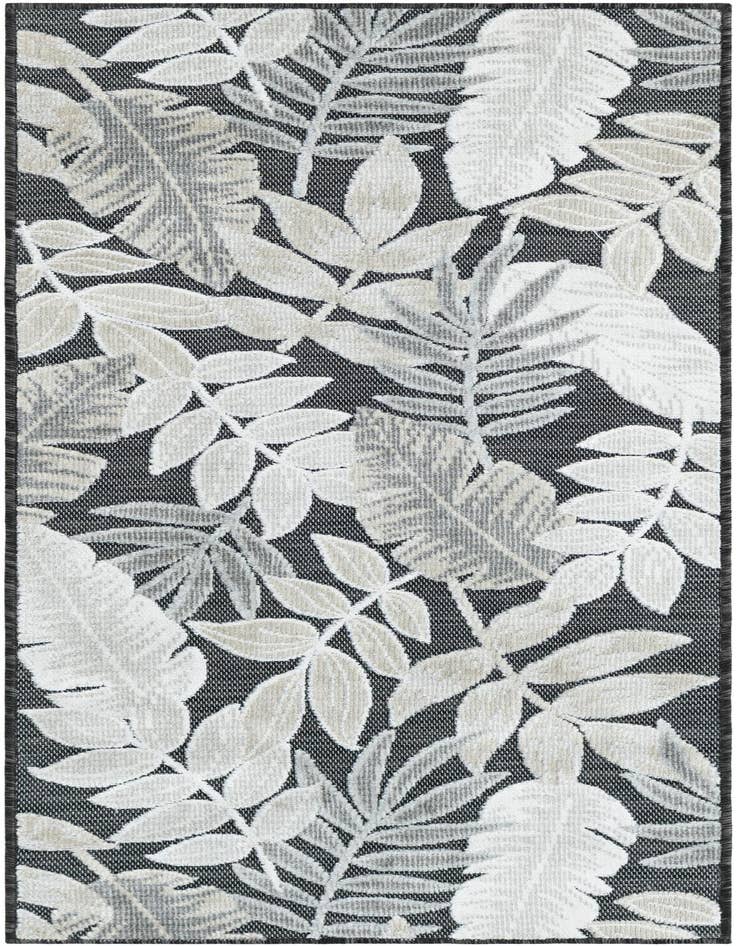 Detail image of 2' 2 x 5' 3 Easy-Clean Botanical Indoor / Outdoor Runner Rug