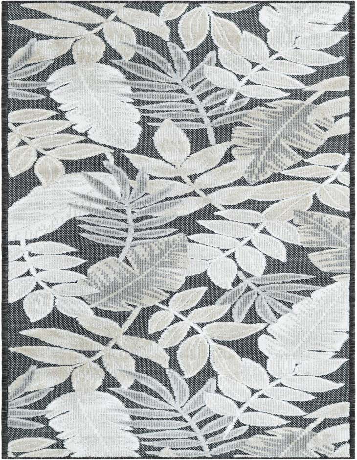 2' 2 x 6' Easy-Clean Botanical Indoor / Outdoor Runner Rug