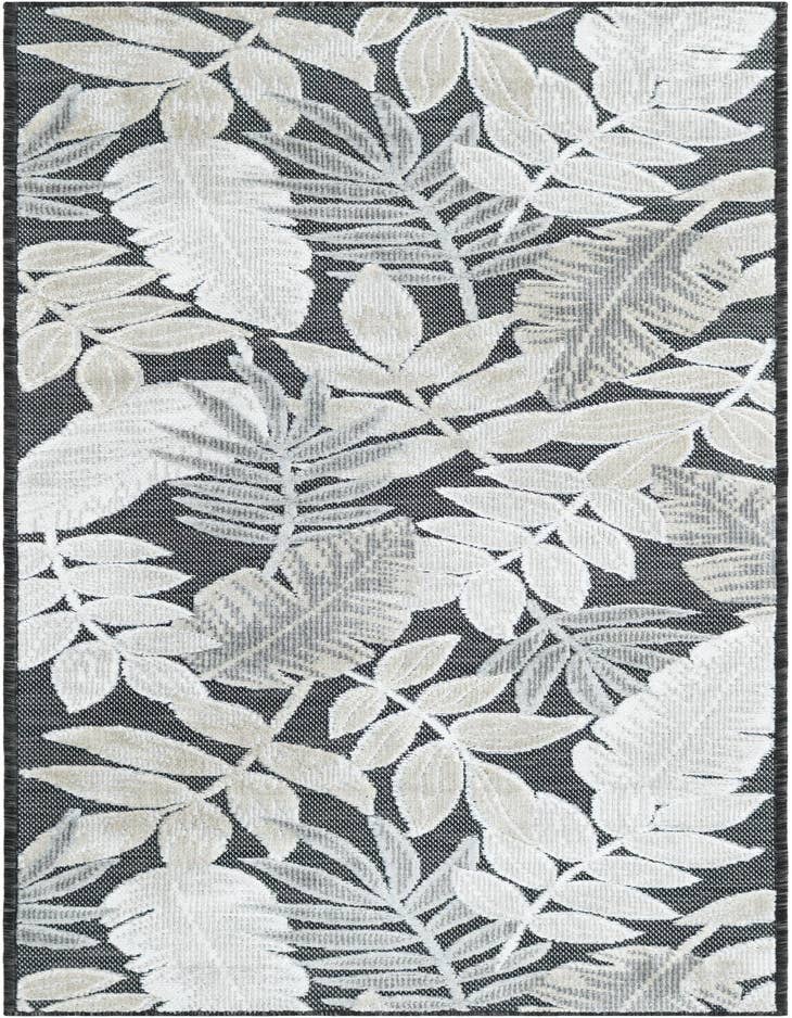 Detail image of 2' 2 x 6' Easy-Clean Botanical Indoor / Outdoor Runner Rug