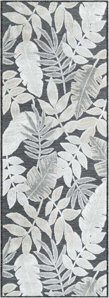 2' 2 x 6' Easy-Clean Botanical Indoor / Outdoor Runner Rug