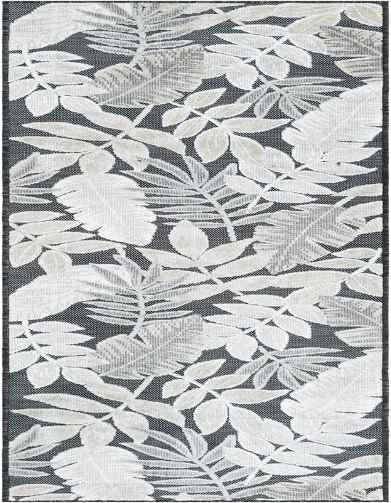 Detail image of 2' 2 x 8' Easy-Clean Botanical Indoor / Outdoor Runner Rug