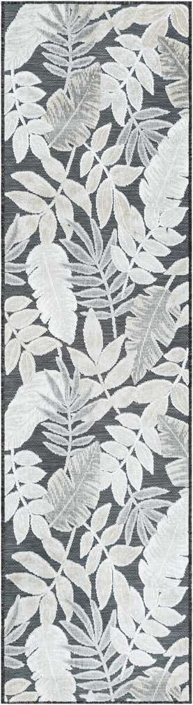 2' 2 x 8' Easy-Clean Botanical Indoor / Outdoor Runner Rug
