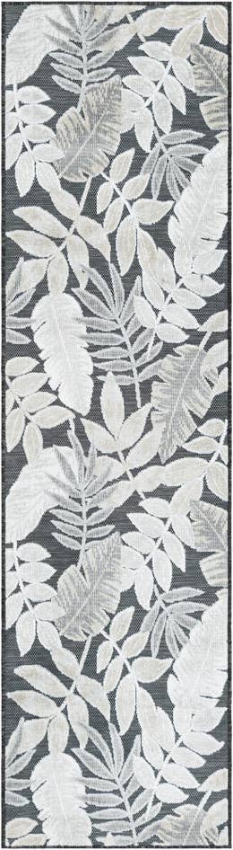 Detail image of 2' 2 x 8' Easy-Clean Botanical Indoor / Outdoor Runner Rug