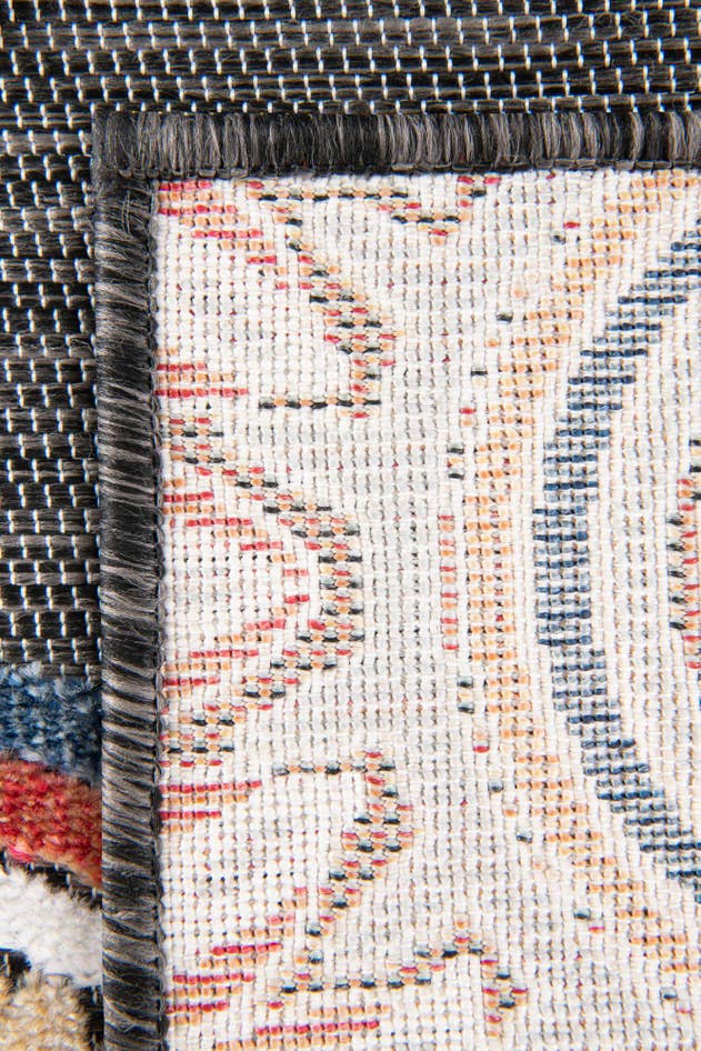 Detail image of 2' 2 x 6' Easy-Clean Botanical Indoor / Outdoor Runner Rug