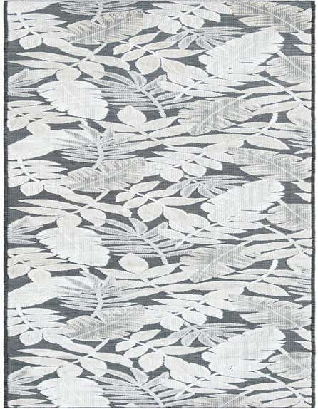 2' 7 x 12' Easy-Clean Botanical Indoor / Outdoor Runner Rug
