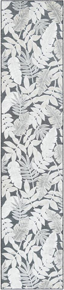 Detail image of 2' 7 x 12' Easy-Clean Botanical Indoor / Outdoor Runner Rug