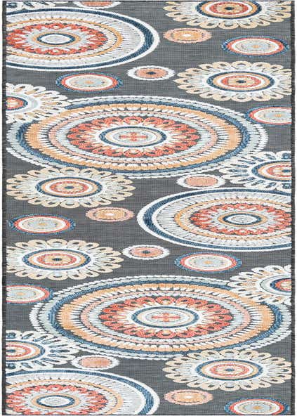 2' 7 x 12' Easy-Clean Botanical Indoor / Outdoor Runner Rug