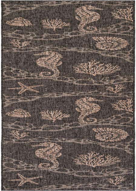 2' 7 x 12' Easy-Clean Coastal Indoor / Outdoor Runner Rug