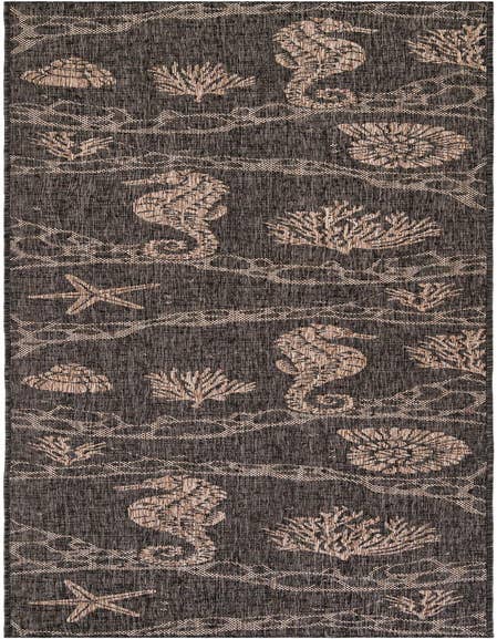 Detail image of 2' 7 x 12' Easy-Clean Coastal Indoor / Outdoor Runner Rug
