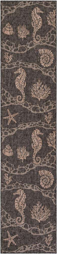 2' 7 x 12' Easy-Clean Coastal Indoor / Outdoor Runner Rug
