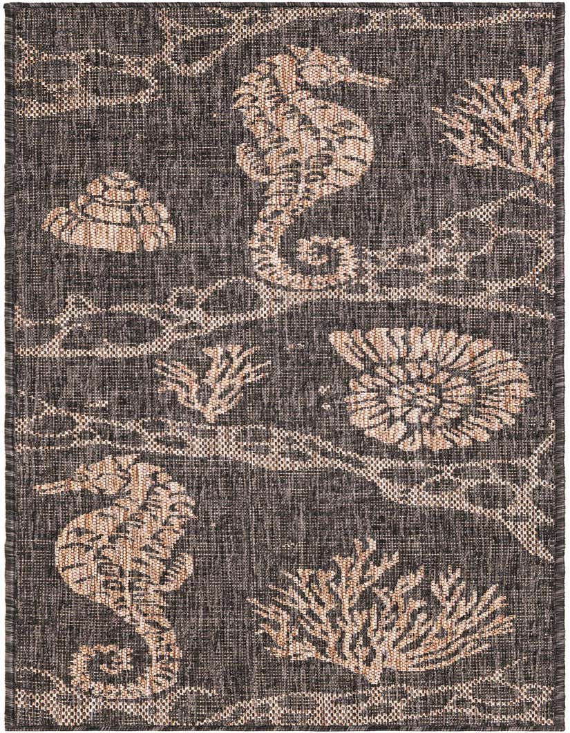 2' x 5' 3 Easy-Clean Coastal Indoor / Outdoor Runner Rug
