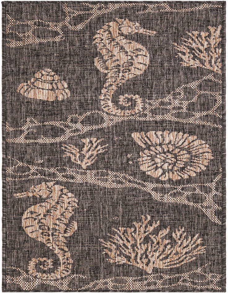 Detail image of 2' x 5' 3 Easy-Clean Coastal Indoor / Outdoor Runner Rug