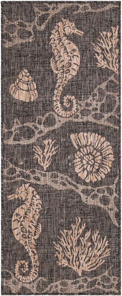 2' x 5' 3 Easy-Clean Coastal Indoor / Outdoor Runner Rug