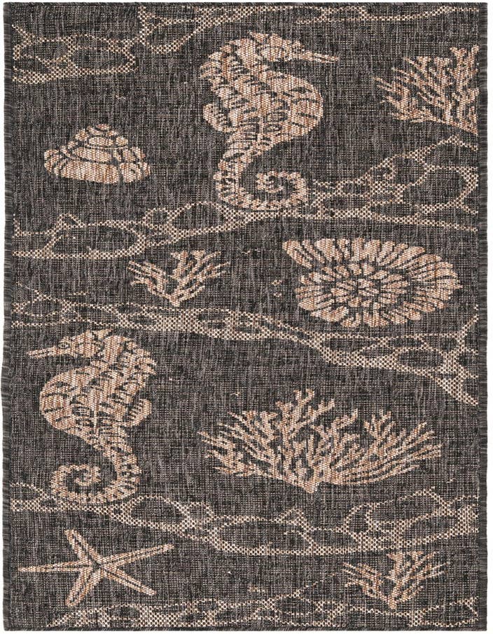 Detail image of 2' x 6' Easy-Clean Coastal Indoor / Outdoor Runner Rug