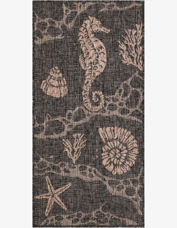 2' x 4' Easy-Clean Coastal Indoor / Outdoor Runner Rug