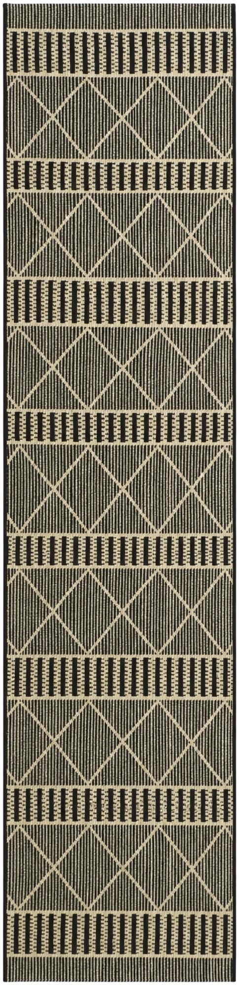 2' 7 x 11' Easy-Clean Lattice Indoor / Outdoor Runner Rug