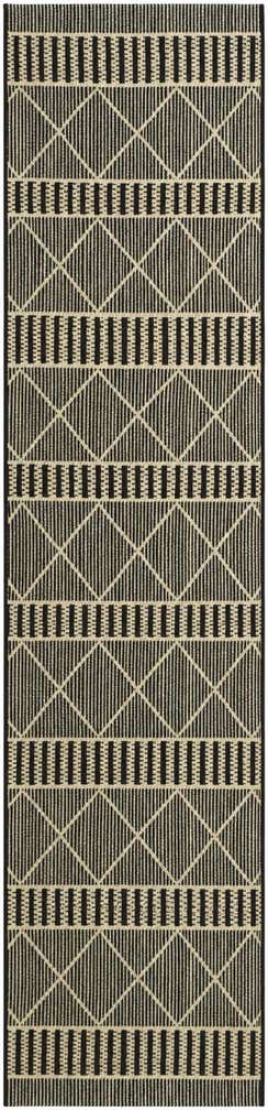 2' 7 x 11' Easy-Clean Lattice Indoor / Outdoor Runner Rug