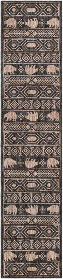 Detail image of 2' 7 x 12' Easy-Clean Southwestern Indoor / Outdoor Runner Rug