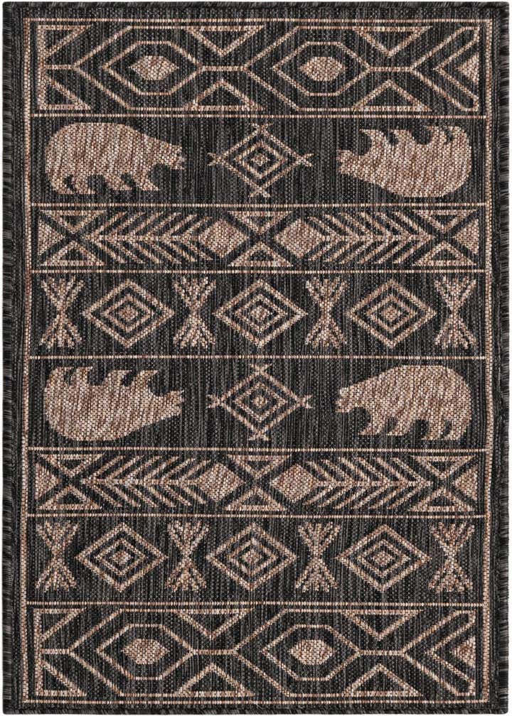 2' x 4' Easy-Clean Southwestern Indoor / Outdoor Runner Rug