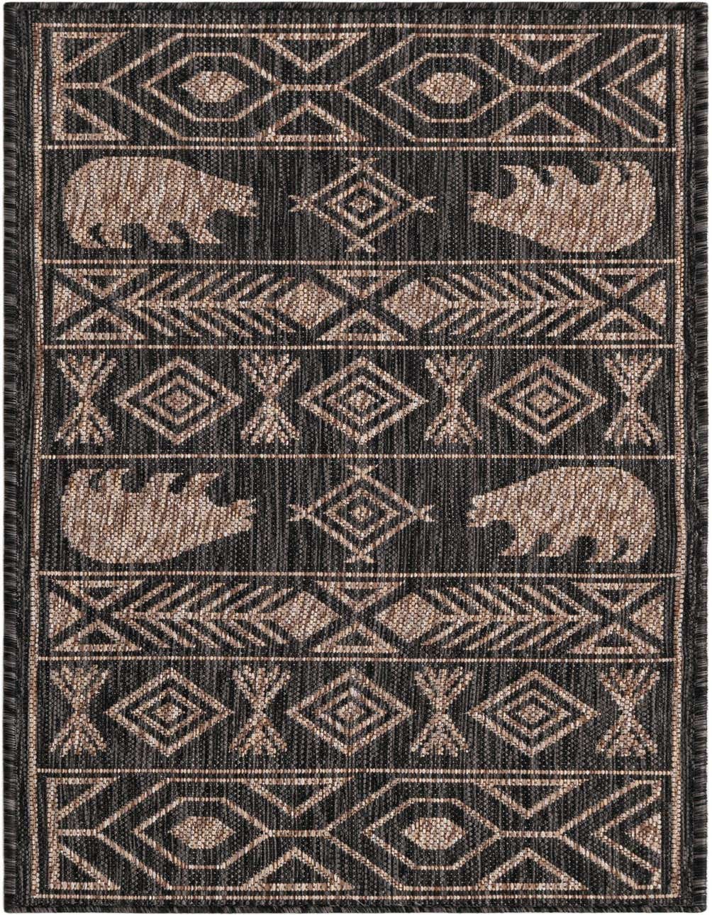 2' x 4' Easy-Clean Southwestern Indoor / Outdoor Runner Rug