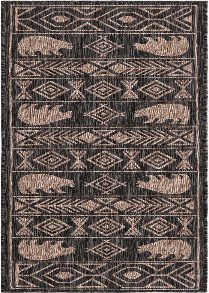 2' x 6' Easy-Clean Southwestern Indoor / Outdoor Runner Rug