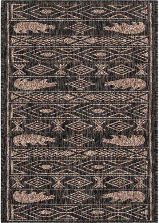 2' x 8' Easy-Clean Southwestern Indoor / Outdoor Runner Rug