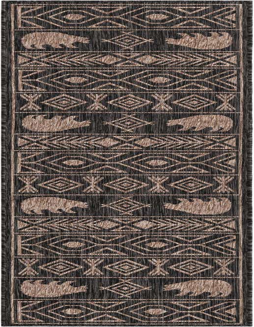 2' x 8' Easy-Clean Southwestern Indoor / Outdoor Runner Rug