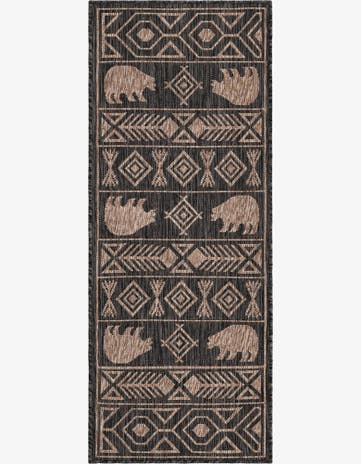 2' x 5' 3 Easy-Clean Southwestern Indoor / Outdoor Runner Rug
