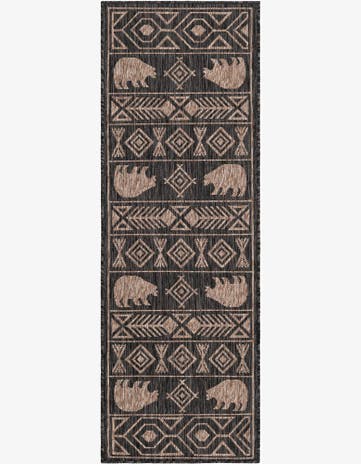 2' x 6' Easy-Clean Southwestern Indoor / Outdoor Runner Rug