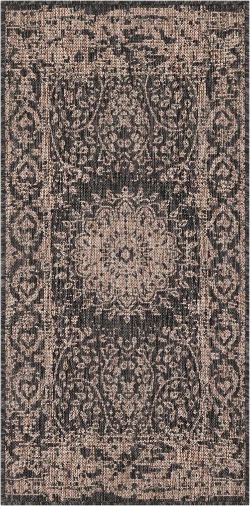 2' x 4' Easy-Clean Traditional Indoor / Outdoor Runner Rug