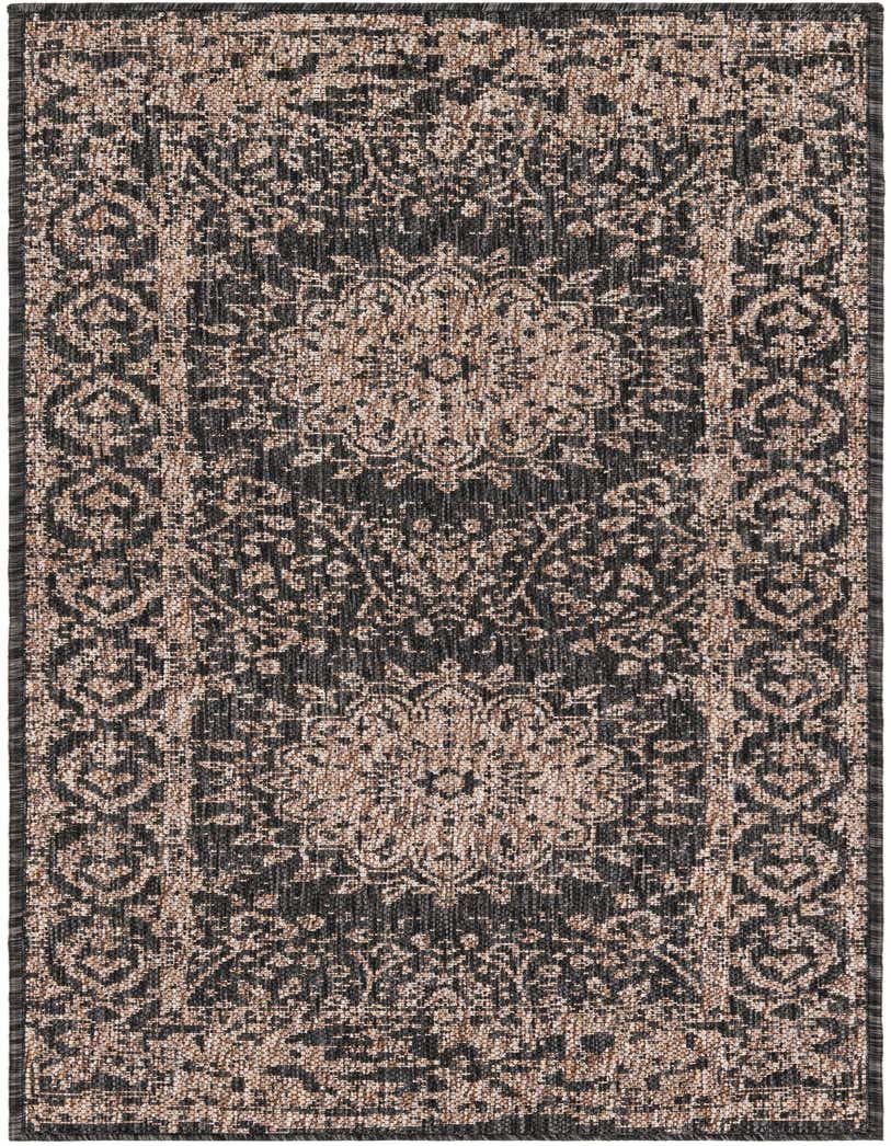 2' x 5' 3 Easy-Clean Traditional Indoor / Outdoor Runner Rug