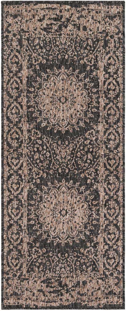 2' x 5' 3 Easy-Clean Traditional Indoor / Outdoor Runner Rug