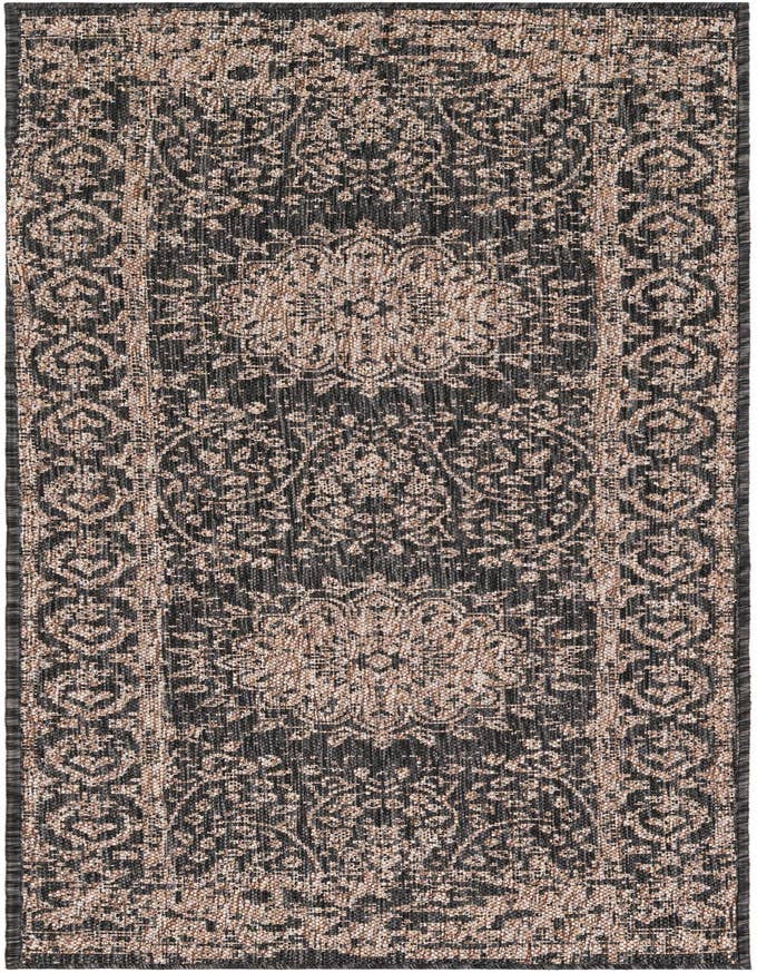 Detail image of 2' x 6' Easy-Clean Traditional Indoor / Outdoor Runner Rug