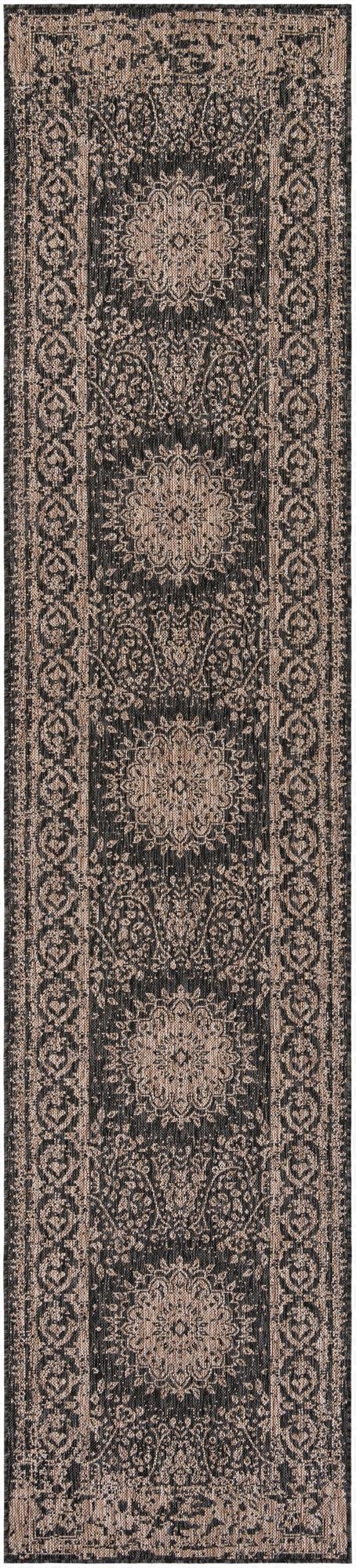 Primary image 2' 7 x 12'  Washable Traditional Indoor / Outdoor Runner Rug