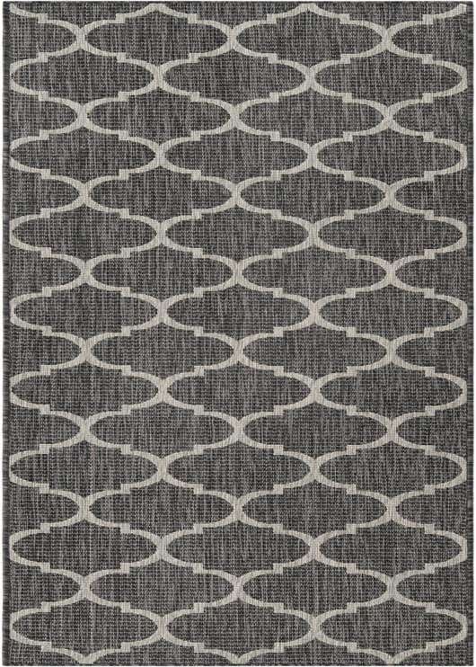 2' 7 x 10' Easy-Clean Trellis Indoor / Outdoor Runner Rug