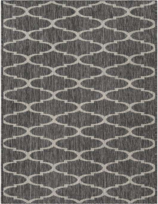 2' 7 x 10' Easy-Clean Trellis Indoor / Outdoor Runner Rug