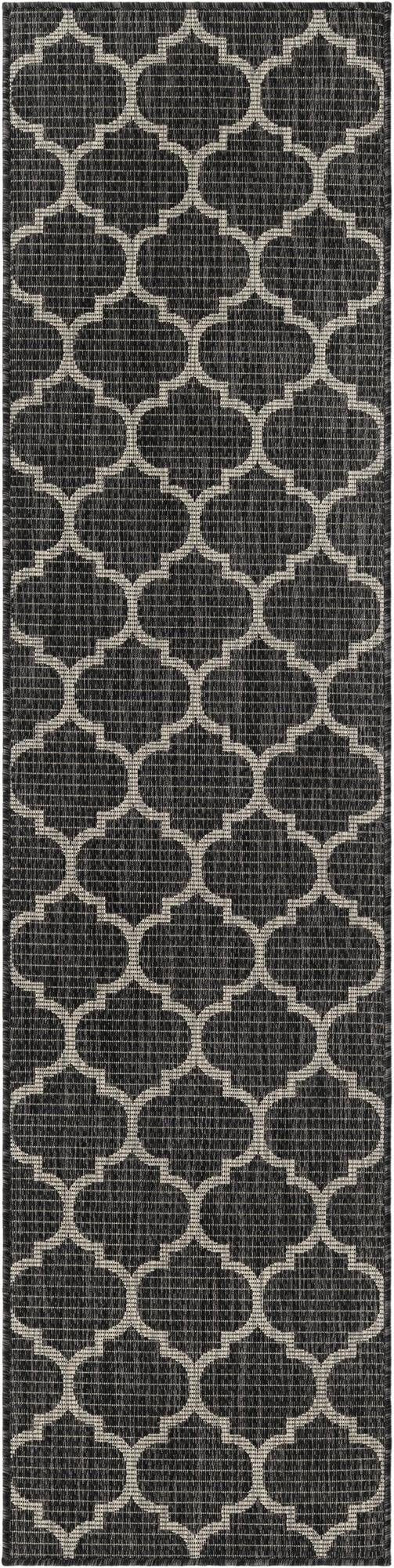2' x 8'  Washable Trellis Indoor / Outdoor Runner Rug
