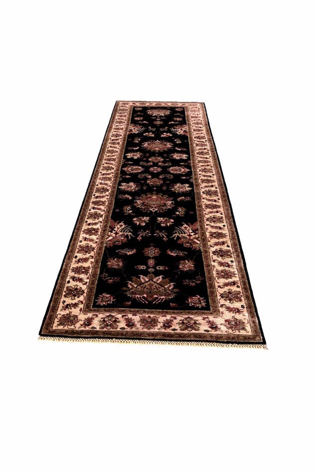 Detail image of 2' 9 x 10' Hand Knotted Pershawar Ziegler Runner Rug