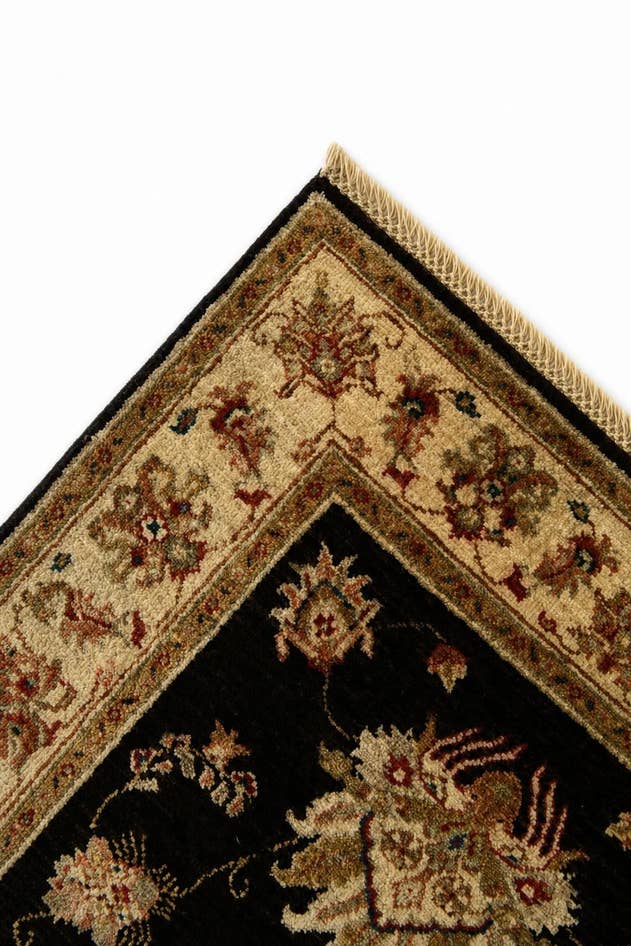 Detail image of 2' 9 x 10' Hand Knotted Pershawar Ziegler Runner Rug